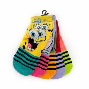 SpongeBob SquarePants Women’s No Show Socks Patrick Squidward Mr. Krabs New NWT